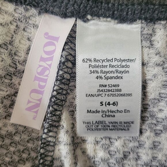 Joyspun Women's Charcoal Gray Snowflake Joggers - Picture 6 of 14